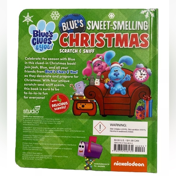 Scratch and Sniff Ser.: Nickelodeon Blue's Clues and You! Christmas Book - Picture 2 of 4